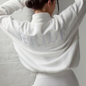 Six Stories Bride Statement Quarter Zip Sweatshirt